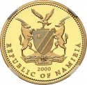100 Dollar 2000, Namibia, 10th Anniversary of Independence