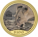 100 Dollar 1995, KM# B8, Namibia, Miss Universe Namibia, Lion