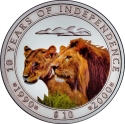 10 Dollars 2000, KM# 19, Namibia, 10th Anniversary of Independence