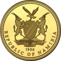 100 Dollars 1996, KM# 17, Namibia, Atlanta 1996 Summer Olympics
