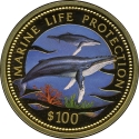 100 Dollars 1998, KM# 15, Namibia, Marine Life Protection