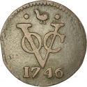 1 Duit 1729-1794, KM# 131, West Friesland