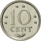 10 Cents 1970-1985, KM# 10, Netherlands Antilles, Juliana, Beatrix