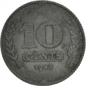 10 Cents 1941-1943, KM# 173, Netherlands, Wilhelmina