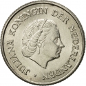 25 Cents 1950-1980, KM# 183, Netherlands, Juliana