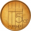 5 Cents 1982-2001, KM# 202, Netherlands, Beatrix