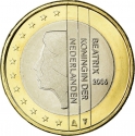 1 Euro 1999-2006, KM# 240, Netherlands, Beatrix