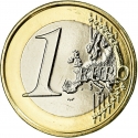 1 Euro 2014-2024, KM# 350, Netherlands, Willem-Alexander
