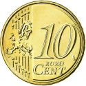 10 Euro Cent 2014-2024, KM# 347, Netherlands, Willem-Alexander