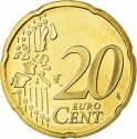20 Euro Cent 1999-2006, KM# 238, Netherlands, Beatrix