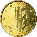 20 Euro Cent 2014-2024, KM# 348, Netherlands, Willem-Alexander