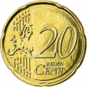 20 Euro Cent 2014-2024, KM# 348, Netherlands, Willem-Alexander
