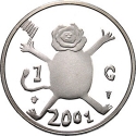 1 Gulden 2001, KM# 233, Netherlands, Beatrix, Last Gulden