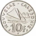 10 Francs 1972-2005, KM# 11, New Caledonia