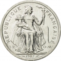 2 Francs 1973-2018, KM# 14, New Caledonia