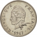 20 Francs 1967-1982, KM# 3, New Hebrides