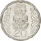 20 Cents 2006-2023, KM# 118a, New Zealand, Elizabeth II