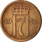 1 Øre 1952-1957, KM# 398, Norway, Haakon VII