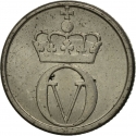 10 Øre 1959-1973, KM# 411, Norway, Olav V