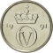 10 Øre 1974-1991, KM# 416, Norway, Olav V, Small monogram
