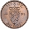 50 Øre 1953-1957, KM# 402, Norway, Haakon VII