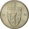 50 Øre 1974-1996, KM# 418, Norway, Olav V