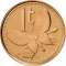 1 Toea 1975-2004, KM# 1, Papua New Guinea, Elizabeth II