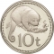 10 Toea 1975-2001, KM# 4, Papua New Guinea, Elizabeth II