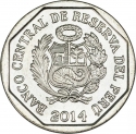 1 Nuevo Sol 2014, KM# 381, Peru, Wealth and Pride of Peru, Old Hotel Palace