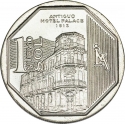 1 Nuevo Sol 2014, KM# 381, Peru, Wealth and Pride of Peru, Old Hotel Palace