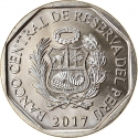 1 Sol 2017, KM# 405, Peru, Endangered Fauna of Peru, Andean Condor
