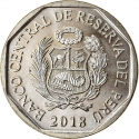 1 Sol 2018, KM# 412, Peru, Endangered Fauna of Peru, Darwin's Rhea