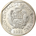 1 Sol 2020, KM# 422, Peru, 200th Anniversary of Peruvian Independence, Heroínas Toledo