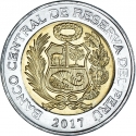 2 Soles 2016-2024, KM# 401, Peru