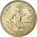 10 Centavos 1958-1966, KM# 188, Philippines