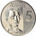 5 Piso 2017-2019, KM# 302, Philippines