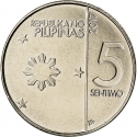 5 Sentimo 2017-2019, KM# 298, Philippines