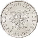 1 Grosz 1949, Y# 39, Poland