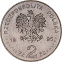 2 Złote 1995, Y# 285, Poland, 55th Anniversary of Katyn Massacre