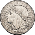 5 Złotych 1932-1934, Y# 21, Poland