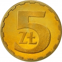 5 Złotych 1975-1988, Y# 81, Poland