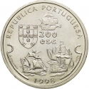 200 Escudos 1998, KM# 709, Portugal, Portuguese Discoveries, Vasco da Gama