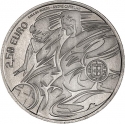 2,5 Euro 2020, KM# 911a, Portugal, 2020 Football (Soccer) Euro Cup