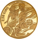 2,5 Euro 2020, KM# 911b, Portugal, 2020 Football (Soccer) Euro Cup