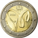 2 Euro 2009, KM# 786, Portugal, Lisbon 2009 Lusophony Games