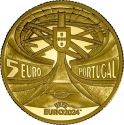 5 Euro 2024, KM# 958b, Portugal, 2024 Football (Soccer) Euro Cup in Germany