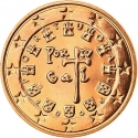 5 Euro Cent 2002-2024, KM# 742, Portugal