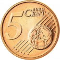 5 Euro Cent 2002-2024, KM# 742, Portugal
