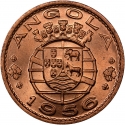 1 Escudo 1953-1974, KM# 76, Portuguese Angola (Portuguese West Africa)