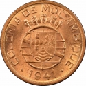 20 Centavos 1941, KM# 71, Portuguese Mozambique (Portuguese East Africa)